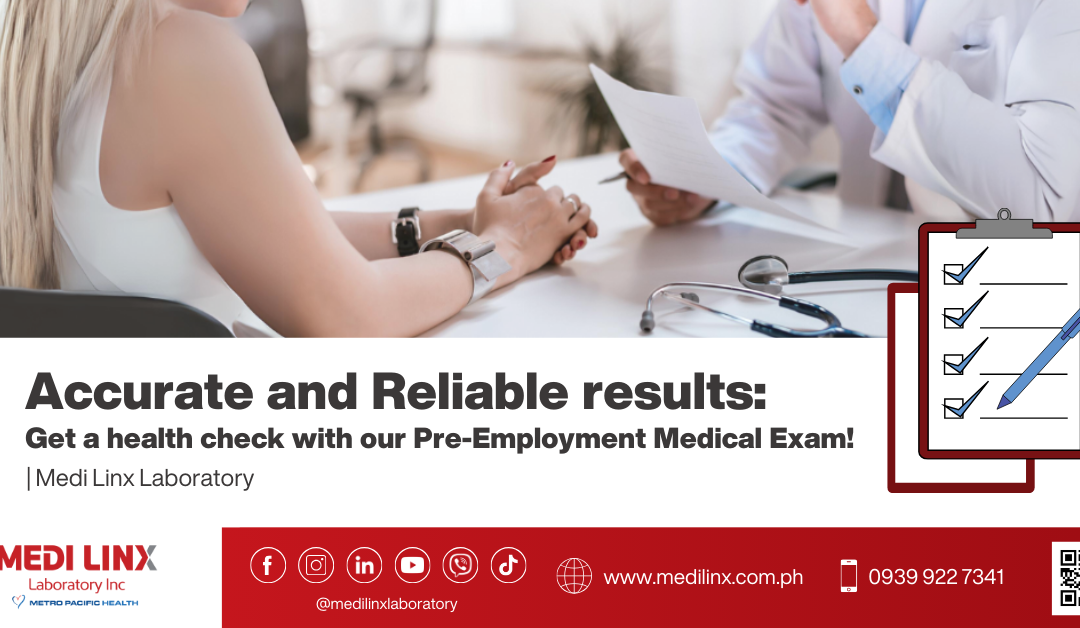 Basic 5 Medical Test and Pre-employment Medical Examination